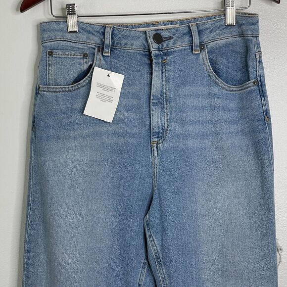 New ASOS Farleigh High Waist Slim Mom Jeans with Bum Rips Women's Size 30 - Picture 5 of 10